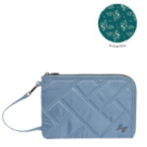 LUG- NWT- HALF PIPE ZIP WRISTLET (RFID)- BLUE MOON (ALOHA TEAL INTERIOR)